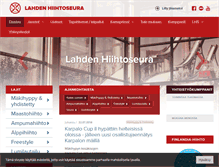 Tablet Screenshot of lahdenhiihtoseura.fi